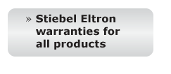 Stiebel Eltron warranties for all products